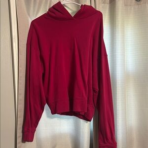 Red Hooded Sweatshirt